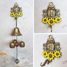 풍경종 현관문 문종 부엉이가족 황동 도어벨 출입문 20879ea 1(EA)