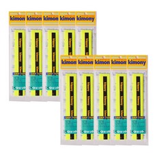 키모니 하이소프트 EX 오버그립 KGT100, 형광옐로우, 10개