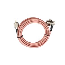 3層隔離鐵氟龍銀線 無線電訊號線 車機用M頭 轉接線 低損失 接收高增益, 1個, 3D單網/車機M頭/1米