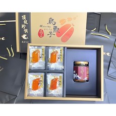 晶鱻一口吃烏魚子年節禮盒 即食真空包裝 伴手禮美食推薦, 1個, 一口烏魚子+烏金干貝醬禮盒