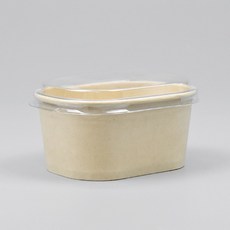 DRP 미니 직사각 라운드 쿠키상자 디저트용기 DRP 207B 뱀부 세트 (용기+뚜껑), 1개, 100개