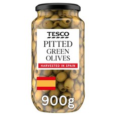 테스코 피티드 그린 올리브 Tesco Pitted Green Olives 900g, 1개