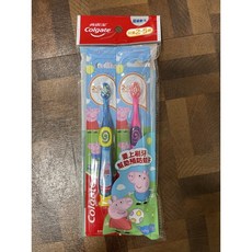 【滿100元出貨】高露潔兒童超級軟毛牙刷Peppa Pig佩佩豬造型牙刷 （2-5歲）一包2支裝, 1個, 佩佩豬造型牙刷, 顏色隨機出, 2