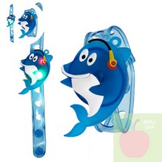 AP 유아만들기놀이 LED터치 팔찌-돌고래, 1개