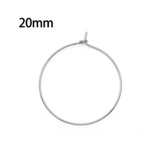 농구 반지 매력 선물 와이어 유리 골든 100pcs KC 컬러 화이트 와인 색상 마커, 20mm silver color