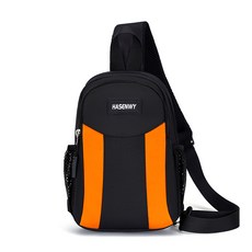 작은 등산 가방 심플 미니 힙색 허리 어깨 방수 스포츠 운동 조깅 가슴 남자 돈 웨이스트 소형, 오렌지