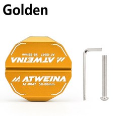 ATWEINA 알루미늄 합금 자전거 헤드셋 커버 폰 홀더 CNC 일체형 로드 바이크 회전식 핸들바 폰 홀더, Golden