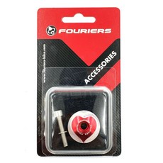 FOURIERS 富律業 鋁合金 立管上蓋 適用1-1/8前叉, 紅心