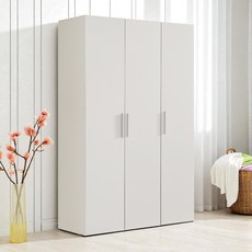 빅로드가구 국내생산 프라임 4자 (이불장+틈새장) 장롱세트 옷장 양복장 원룸가구, 7) 화이트