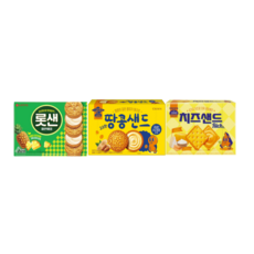 롯샌 파인애플 315g + 땅콩샌드279g + 치즈샌드180g, 2세트, 774g