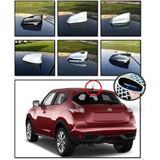 圓夢工廠 Nissan 日產 Juke 2010 2018 天線鯊魚鰭蓋 烤漆黑 烤漆銀 烤漆白 鍍鉻銀 卡夢 碳纖紋, 1個