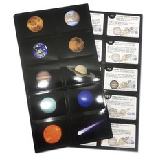 우주 과학 학습 자료 태양계 설명 카드 5개 과학도구 실험기구 과학수업