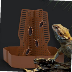 통기성 곤충 사육 먹이 케이스 파충류사육장 파충류 새 보관 소형 59000EA 1EA, 소형 다크그린