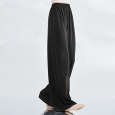 P4CH4 現代舞練功褲 女 垂墜感直筒褲 寬鬆闊腿褲 成人練功服 運動長褲 皮拉提斯