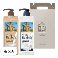밀크바오밥 오리지널 헤어 2종 선물세트, 5세트