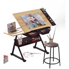 도면 드로잉 보드 테이블 화방 그림 거치대 제도기, 1개