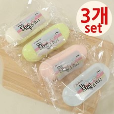 말랑문구 꿀떡 스퀴시 말랑이 스트레스볼 장난감, 1개, 60g, 3개 세트