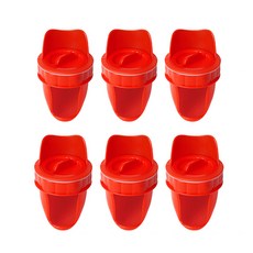 가금류 피더 DIY 포트 중력 피드 키트 비 방지 폐기물 없음 오리 양동이, [06] 6 red Ports, 1개