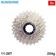 [썬샤인]자전거 스프라켓/로드 8단 11-28T 254g, 1개