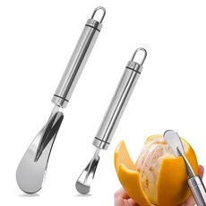 Liroyal 귤 껍질 벗기기 귤 껍질을 벗기다 2개 세트 벗기기 스테인레스 스틸 오렌지 껍질 오렌지 껍질 오렌지 감귤류 외피 박피 껍질 필러 과일 껍질 벗기기 속박 쉬운, 1개