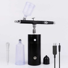 에어브러쉬 프라모델 휴대용 도색 무선 페인팅 피규어, 블랙 오토스타트-스톱트리거 세트(0.3mm), 1개