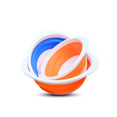 떡밥그릇 민물낚시 접이식 떡밥통 자바라, 1개