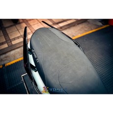 韋德機車精品 EGIN 後扶手 類DRG造型 仿DRG寬版扶手 加粗 MMBCU後扶手, 亮黑, 1個