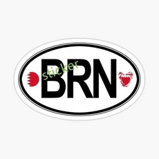 바레인 자동차 스티커 장식 커버 스크래치 데칼 창 범퍼 오토바이 노트북 트렁크, 1개, 9. Bahrain41