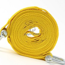 코코조아 U자형 자동차 견인로프 고리 5톤 노랑 5M 로프끈 차량견인로프 차량견인줄, 1개