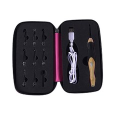 9-In-1 빛나는 Led 바늘 Usb 뜨개질 도구 키트 크로셰 후크 세트, 1개, 03
