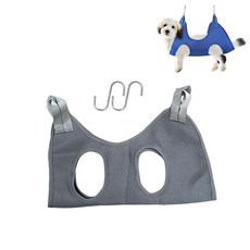 애완동물 미용 해먹 강아지 고양이 손질 도우미 홀더 거치대 긁힘 방지, XS, 그레이, 1개