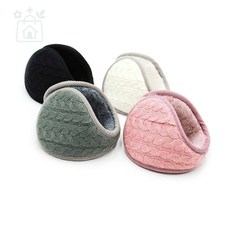 루다스 니트귀도리 접이식 귀마개 2P, 화이트 화이트