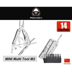 ROXON 洛森 14用 迷你多功能工具鉗 M2 附起子頭KIT組 收納套, 1個