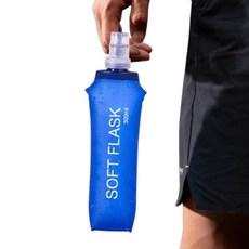 트레일 접이식 스포츠 보틀 500ml 1개 블루 야외활동 말랑한 마라톤 수통