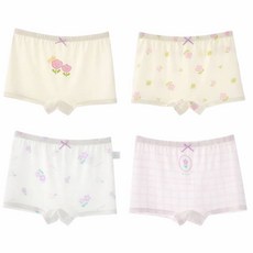 블리스8 주니어 청소년 여아 여학생 모달 드로즈 빅사이즈 사각팬티 4종세트