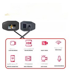 JWMALL 디지털사이드미러 부품 차량용 측면 사이드, [오토바이] 메모리 카드 없음, 1GB