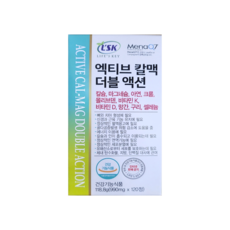 팜스 슈퍼 엑티브 칼맥 더블 액션 칼마디, 1박스, 120정