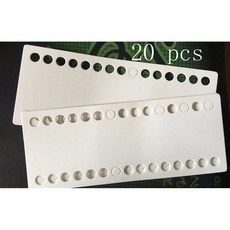크로스 스티치 빈 DMC 스레딩 보드 스레드 정리함 30 홀 두꺼운 흰색 카드 액세서리, 11) fully blank 20pcs