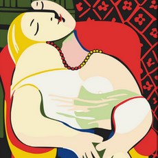 모모픽스페인팅 DIY명화그리기 60x75cm, WH02 피카소 꿈