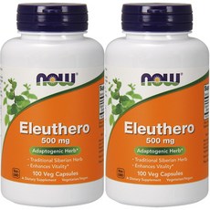 NOW Foods 刺五加素食膠囊 500mg, 100 件, 2個