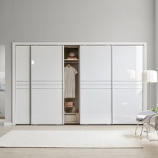 보루네오 라인 슬라이딩 붙박이장 30cm, 화이트 30cm