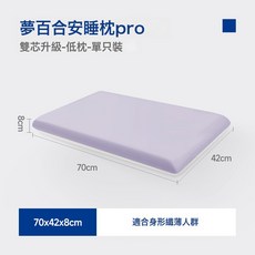 夢百合源頭廠家慢回彈0壓記憶棉枕頭單人宿舍臥室酒店枕頭, 1件, 夢百合安睡枕雙色Pro8cm