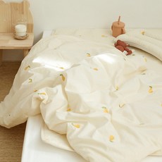 아솜느 순면 100수 캐릭터 유아 자수 차렵이불, 베이지바탕코알라