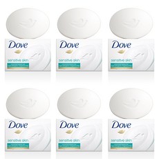 도브 비누 센서티브 스킨 뷰티바, 106g, 6개입