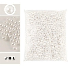 공예용 진주 비즈 플라스틱 광택 세트 3-12mm, 3mm 1000pcs, 화이트 11