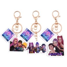 케이팝 데몬 헌터스(케데헌) 키링 세트, 얼굴 키링 3종, 1세트