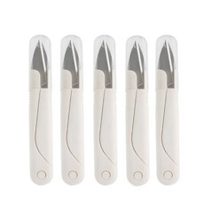 알리오마켓 안전캡 스테인리스 실밥제거 다용도 고급 쪽가위, 5개