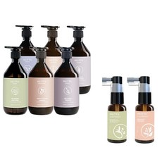 沐塔MUTTA洗髮精潤髮乳沐浴露任選搭配蘊髮精粹超值組, 1個, 6.杏花微雨 水光嫩白沐浴露500ml,奇蹟煥活蘊髮精粹(小綠瓶-日用)50ml, 50ml