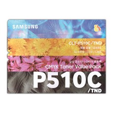 삼성전자 컬러 레이저 프린터 토너 4종 세트 CLT-P510C/TND, 블랙, 사이안, 마젠타, 옐로우, 1세트