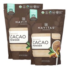 Navitas Organics 카카오 파우더 무가당 680g 2팩, 1개입